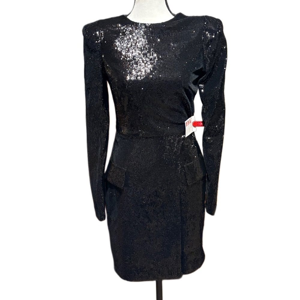 Mac Duggal Women's Sequined Structured Faux Blazer Size 2 - 26724